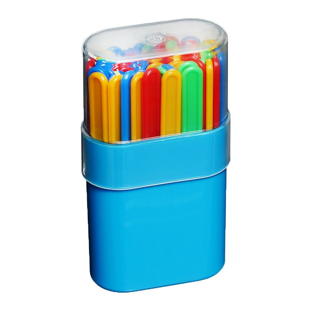 Счетные палочки СТАММ (50 штук) многоцветные, в пластиковом пенале, СП04