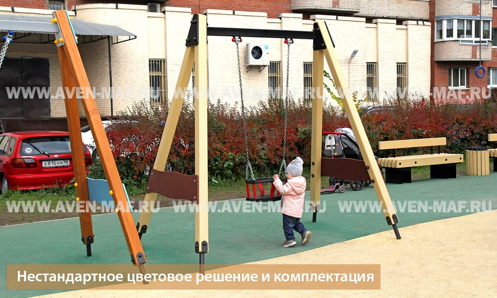 Качели маятниковые с цепным подвесом Тип-2