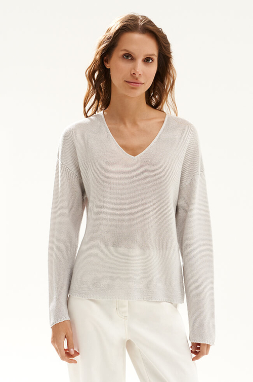 23573 Пуловер женский (серый)