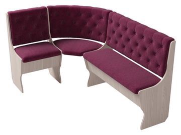 Диван угловой bravo "Оливьер" (Вишня Хансен/Рогожка Savana Berry (AT)) -G/Л3