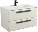 Тумба с раковиной Cezares ECO-CER-N 80 ECO-CER-N-800-2C-SO-AS-P альпака брашированная
