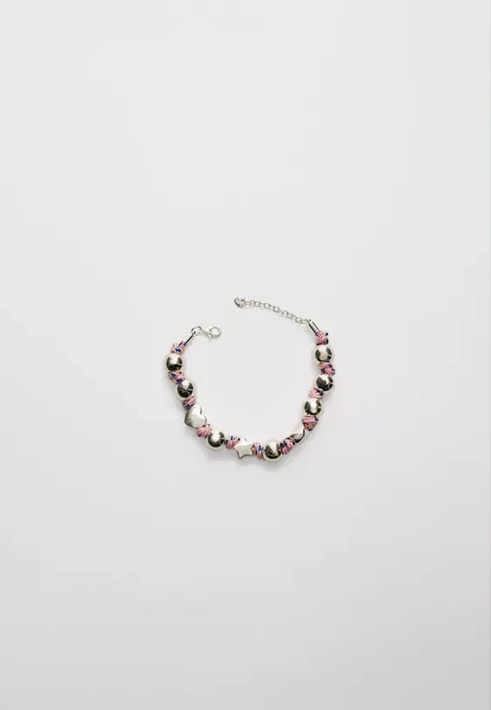 STRADIVARIUS Браслет веревочного плетения, серый