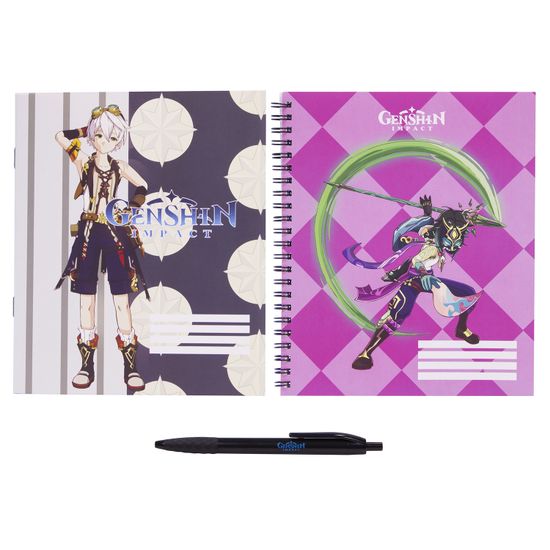 Набор Genshin Impact №7 Тетрадь 48 л,,тетрадь 96 л,, ручка