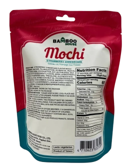 Моти десерт с кремом со вкусом чизкейка с клубникой, 180гр.