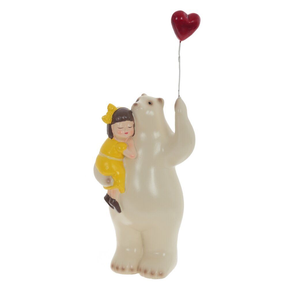 GAEM Фигурка декоративная "Девочка с медведем", L12 W9 H28 см