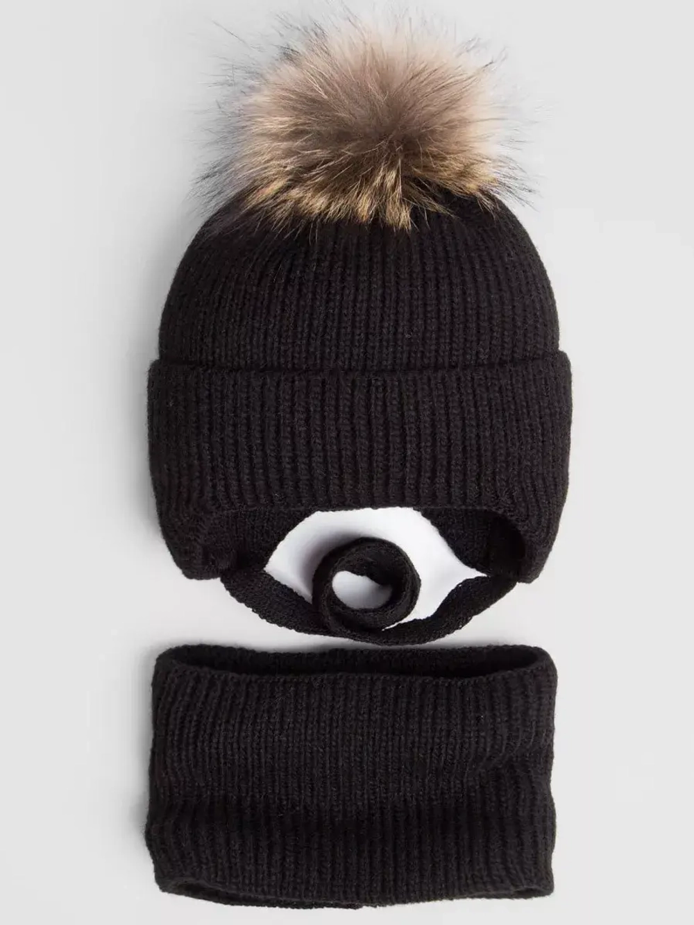 Шапка детская зимняя и снуд