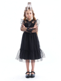 Пышное платье Уэнсдэй (Wednesday Addams) вещь на Хэллоуин