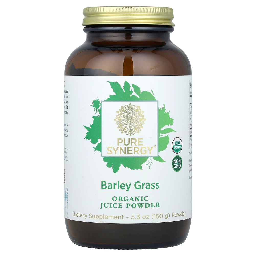 Pure Synergy, порошок из органического сока ростков ячменя, 150 г (5,3 унции)