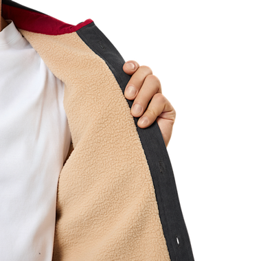 Рубашка Alaskan AVFSGR вельвет с меховой подкладкой Серая -