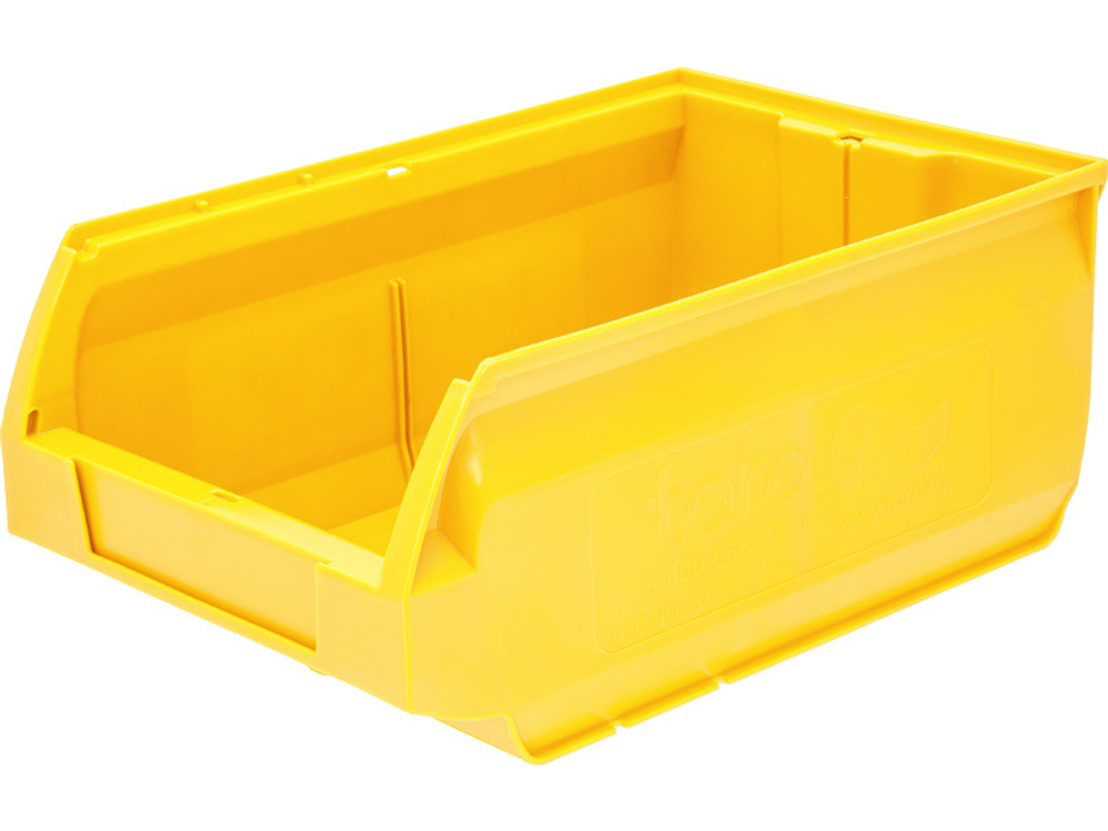Ящик сплошной 350×230×150 мм, объем 12.08 л., арт.: 5003, жёлтый, код: 14988