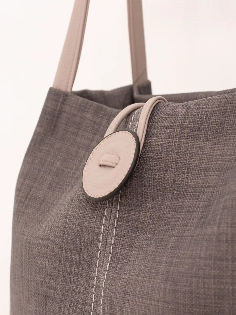 Сумка большая через плечо шоппер мешок