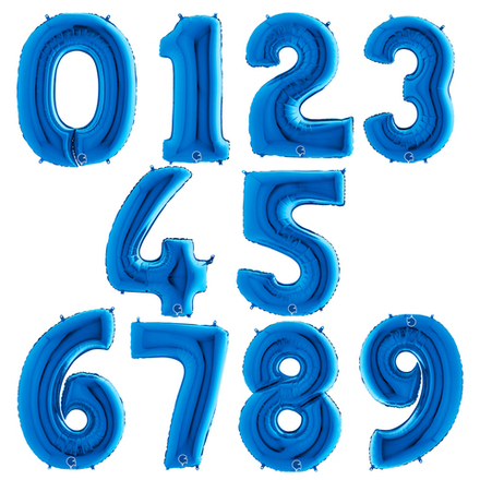 Цифра Синяя 102см на выбор