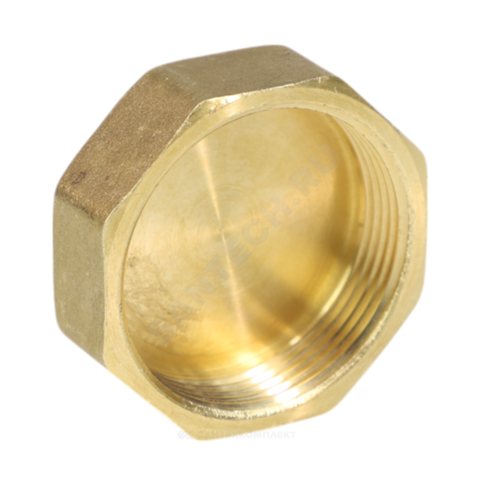 Заглушка латунь Ду 40 (1 1/2") ВР LD LD.65.504.40