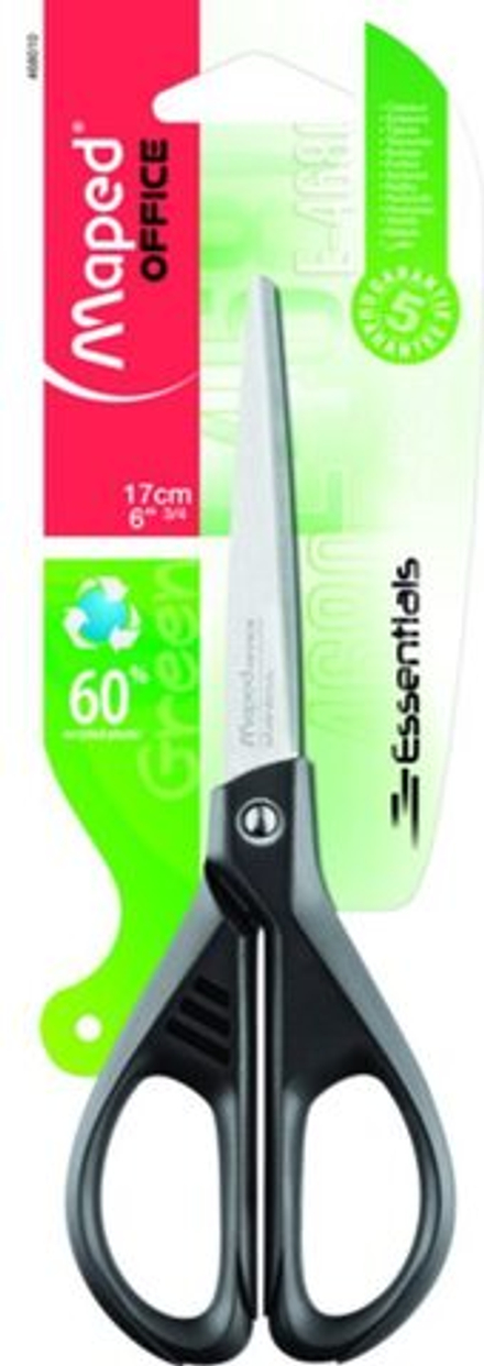 Ножницы MAPED "ESSENTIALS GREEN" 17 cм, симметричные