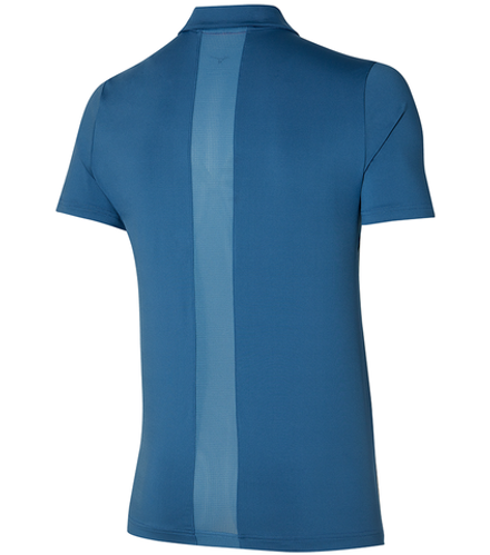 Теннисное поло Mizuno Shadow Polo - blue ashes