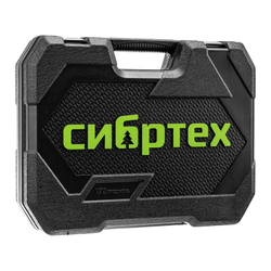 Набор инструментов, 1/2", 3/8", 1/4", пластиковый кейс 171 предм. Сибртех