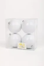 Набор новогодних шаров (4 шт) глянцевые