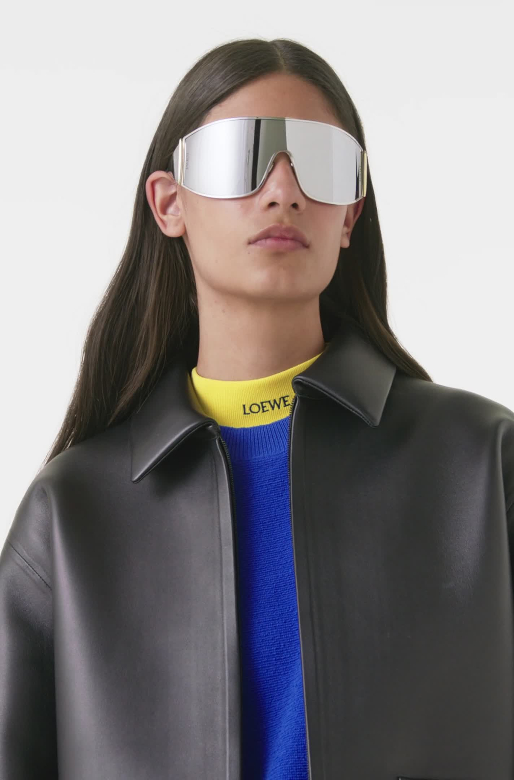 Loewe Солнцезащитные очки Speed ​​Mask, золотой/серебряный