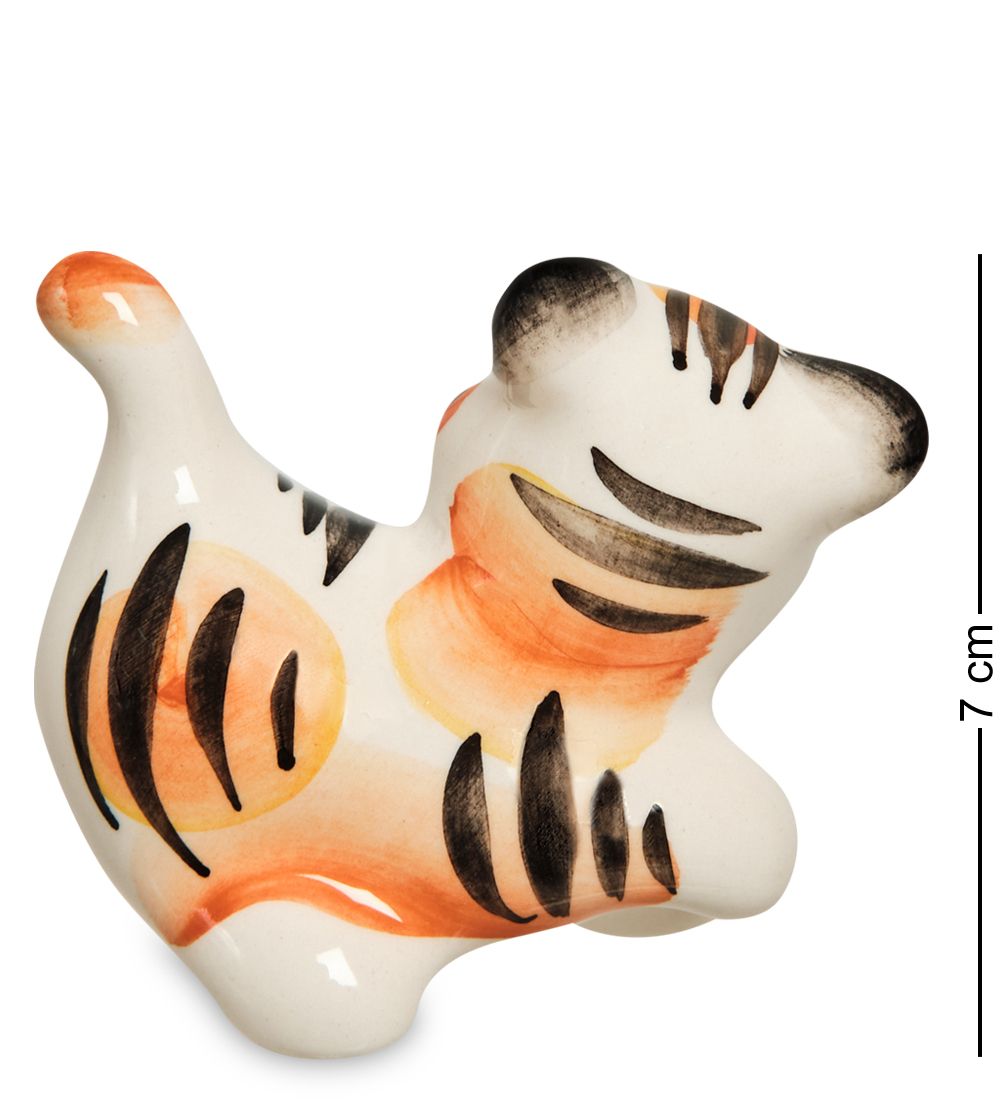 ГЛ- 770 Фигурка «Тигренок Гоша» цв. (Гжельский фарфор)