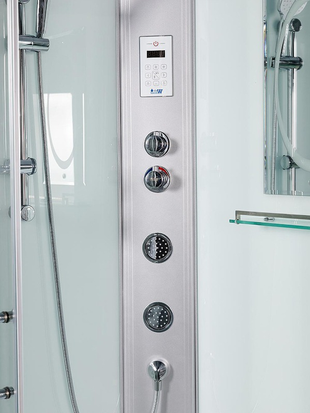 Душевая кабина WeltWasser (ВельтВассер) Halle 1204 L, с высоким поддоном, с электрикой и ГМ, 120x90x217