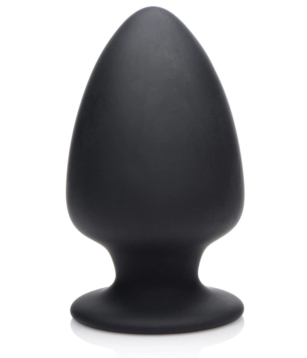 Черная мягкая анальная пробка Squeezable Large Anal Plug - 13,2 см. (Цвет: черный)
