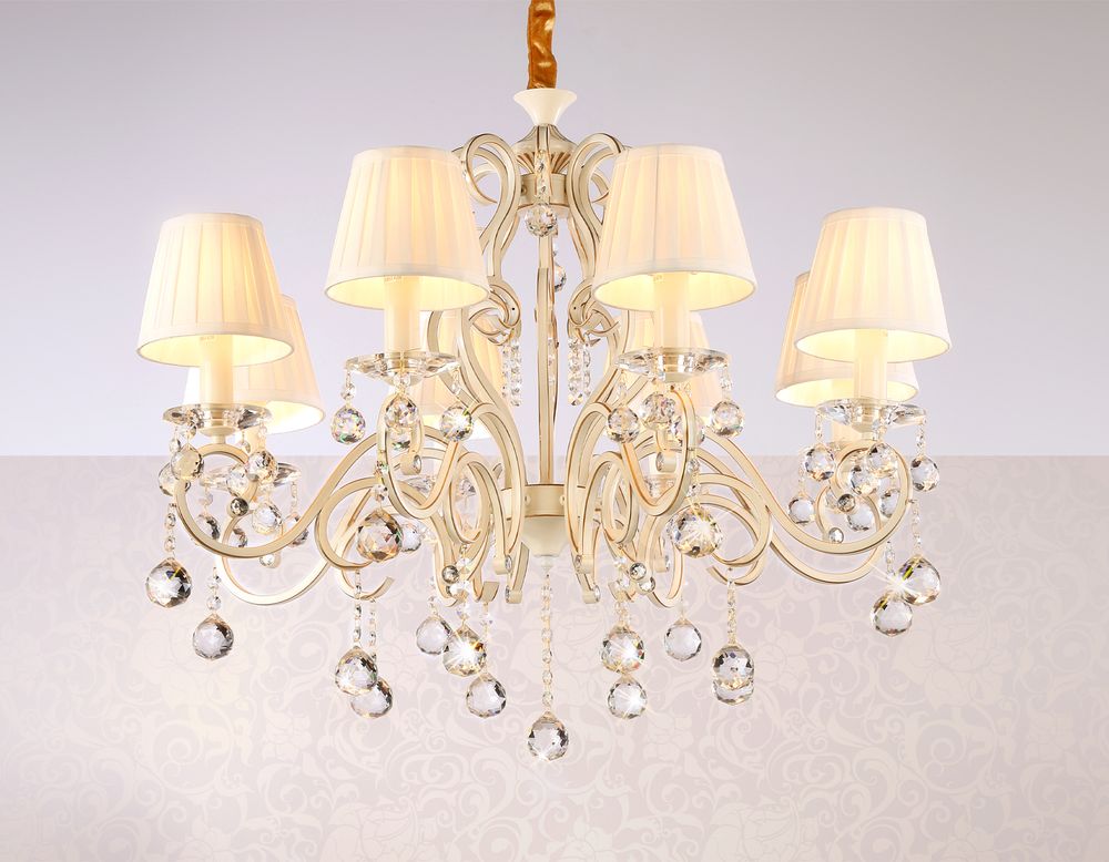 Ambrella Подвесная люстра с абажурами и хрусталем Traditional TR4561