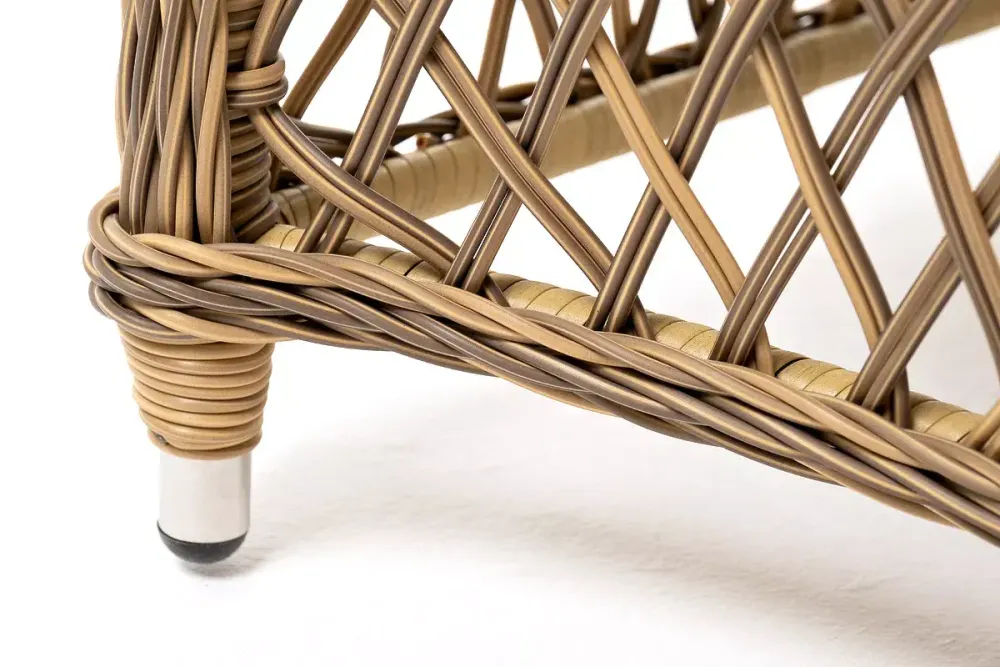 "Латте" обеденная группа плетеная, цвет соломенный