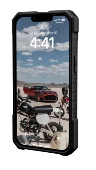 Чехол с поддержкой MAGSAFE Uag Monarch Pro для iPhone 14 6.1", цвет карбон (Carbon Fiber)