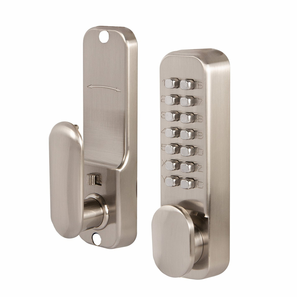 Замок накладной кодовый RIM-200 code SN матовый никель