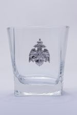 Подарочный набор стаканов под виски c символикой МЧС (3 предмета, зеленый)