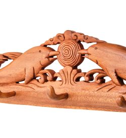 Decor and Gift 17-121 Панно-вешалка «Пара дельфинов» (суар, о.Бали)