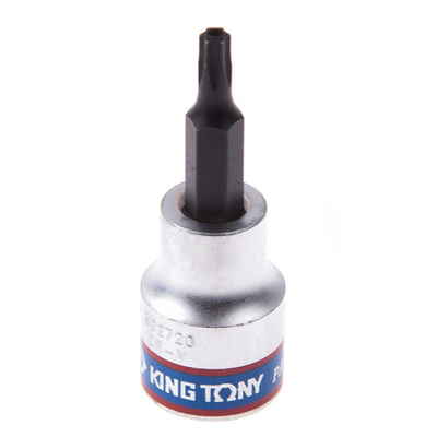 KING TONY (302720) Насадка (бита) торцевая 3/8", L = 50 мм, TORX с отверстием, T20