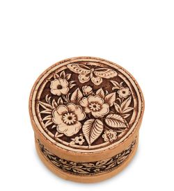 Народные промыслы BST-313/ 4 Шкатулка «Бабочка» (береста)