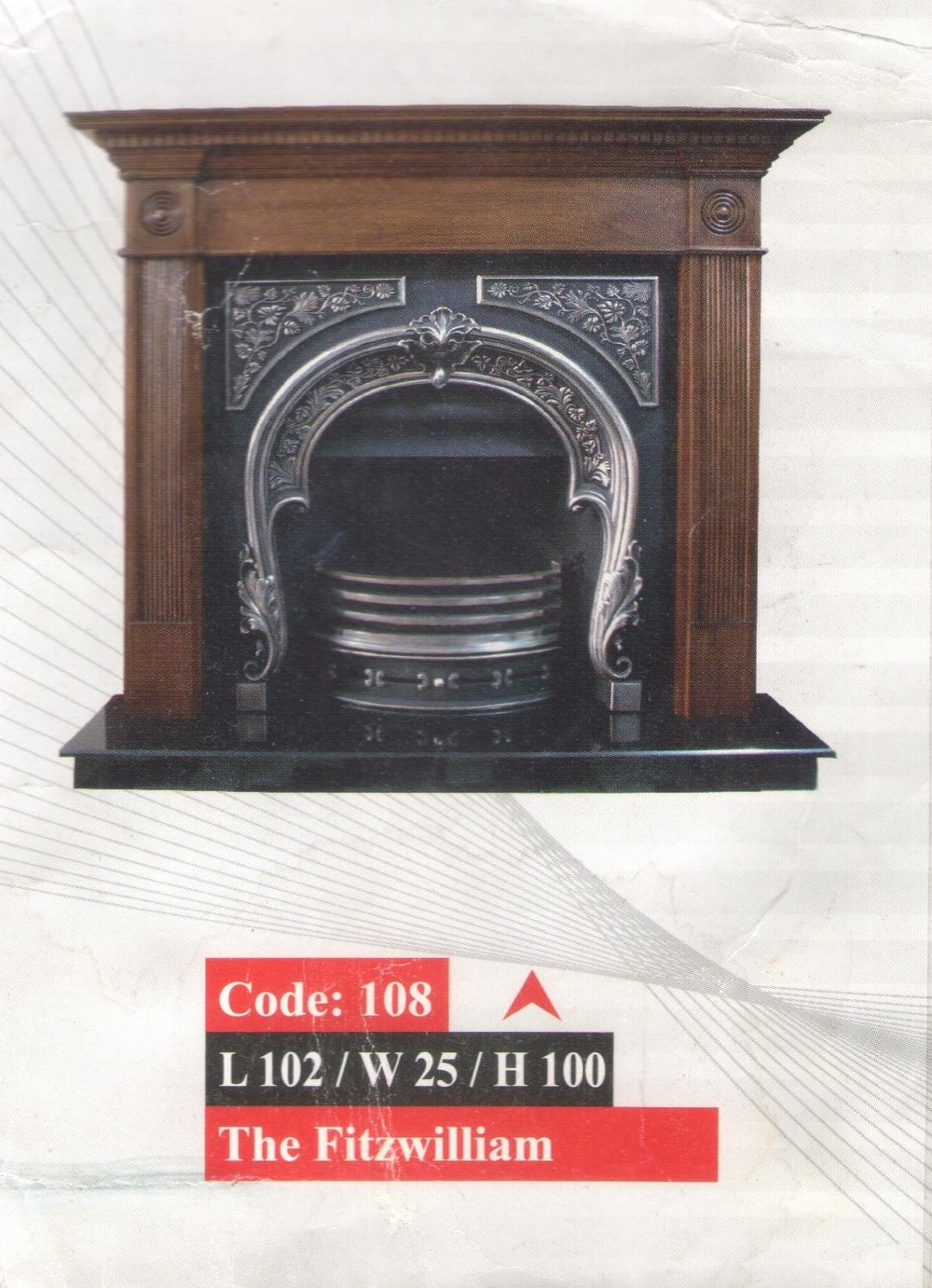 Чугунный газовый камин 108 The Fitzwilliam