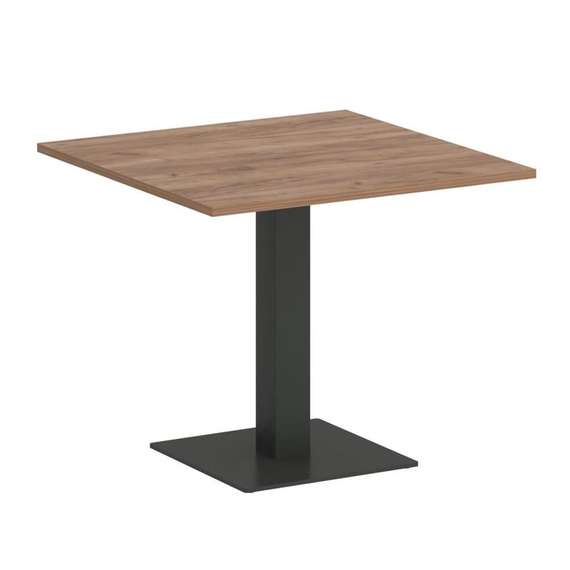 First Стол квадратный KSPRG-2 Дуб Табак/Металл Антрацит 900*900*750