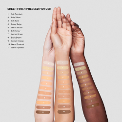 Bobbi Brown Sheer Finish Pressed Powder Relaunch - мелкая компактная пудра, 9 g
