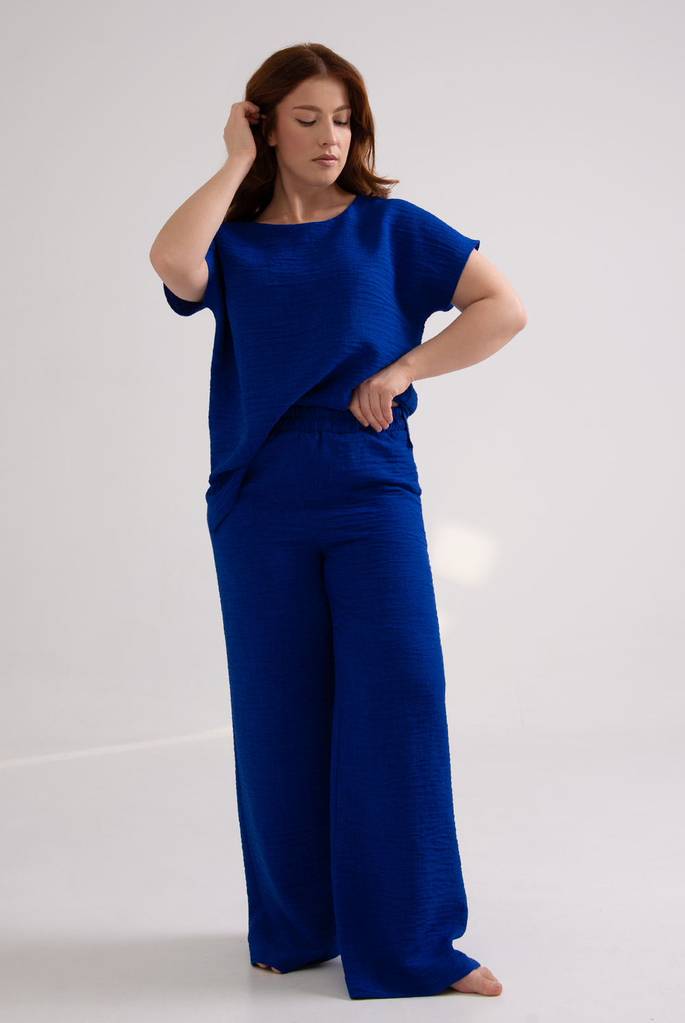 Блузка женская 3256зпа, василёк #527Вас093256зпа