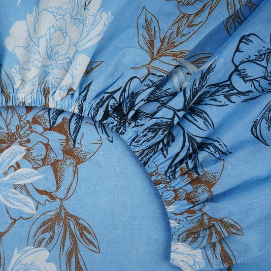 Простыня на резинке  Ангелина,  180x200х30 см. , бязь  DOMTEKC