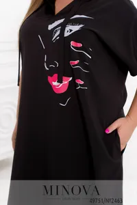 Платье 2463-черный Minova