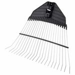 Грабли веерные проволочные, ширина 38 см, БЕЗ ЧЕРЕНКА, тулейка/черенок 25 мм, ГРАНДМАСТЕР, 700349