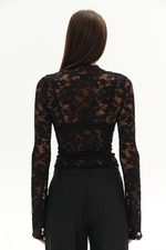 Лонгслив SEXY LACE | Черный