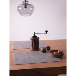 Набор из 2-х сервировочных салфеток Leanera, 30х45 см, серые