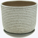 Кашпо для цветов 1,6 л ЛОЗА №2 керамика с подставкой БЕЛЫЙ/БЕЖЕВЫЙ/ЗЕЛЕНО-СЕРЫЙ БУК