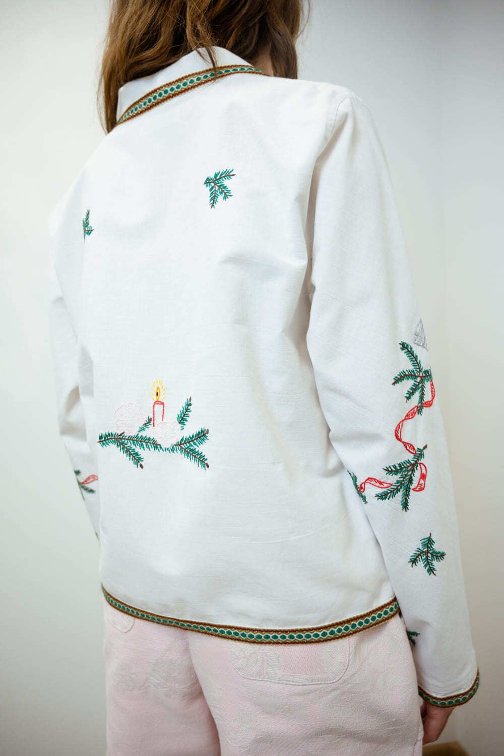 Рубашка Soeurs Новогодняя с Длинными Рукавами белая