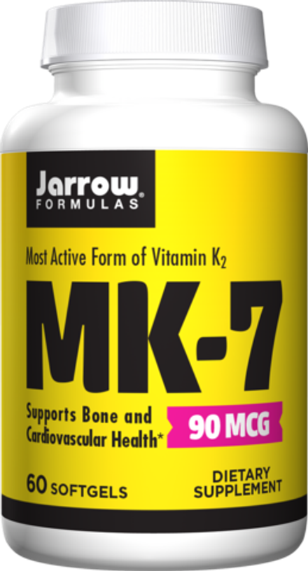 Jarrow Formulas, Витамин К2 в форме МК-7, Vitamin K2 MK-7 90 mcg, 60 капсул