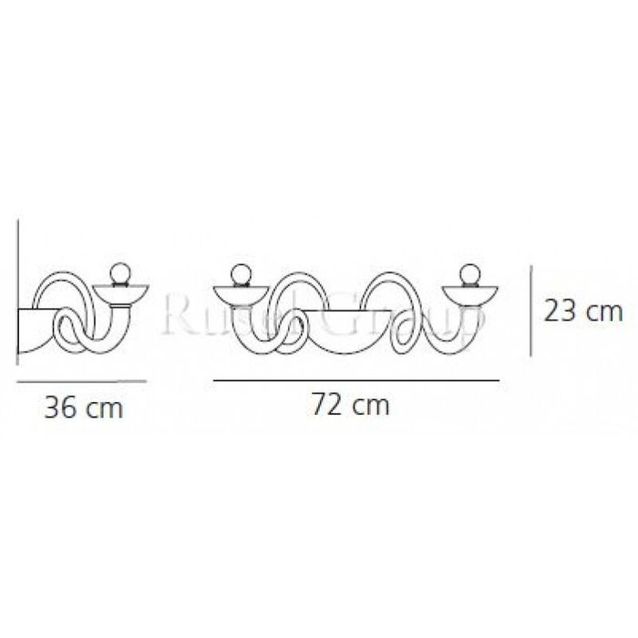 Настенный светильник Artemide PANTALICA PARETE 2