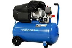 Компрессор поршневой V-образный 220В, ресив. 50л, 410л/мин NORDBERG NCE50/410V