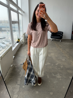 Джоггеры молочные