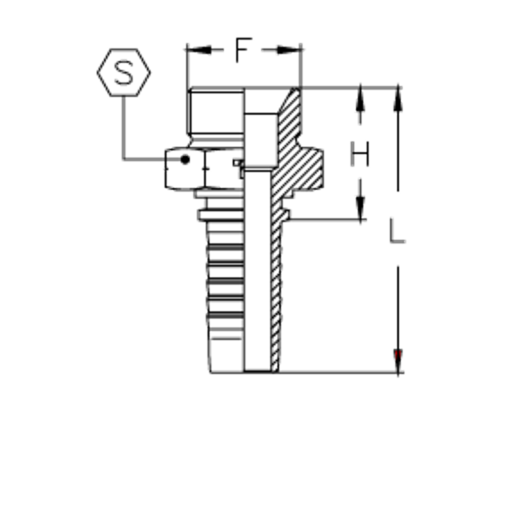 Фитинг DN 10 DKM (Ш) 22x1.5