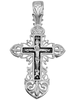 Крест из серебра/Чернение